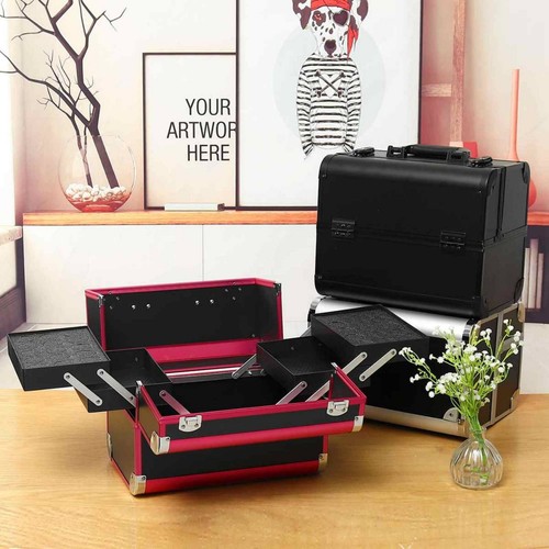 Aluminum makeup case - makeup, lockable