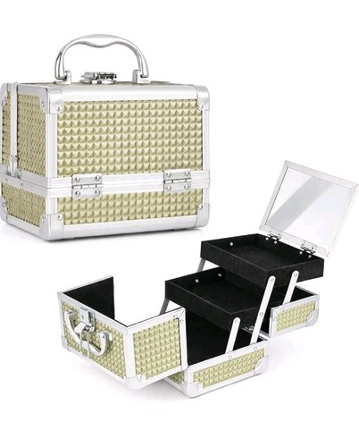 Gold makeup box - makeup, vanity