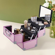 Portable Makeup Suitcase Metal