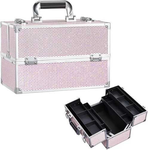 Large lockable makeup case - lockable,